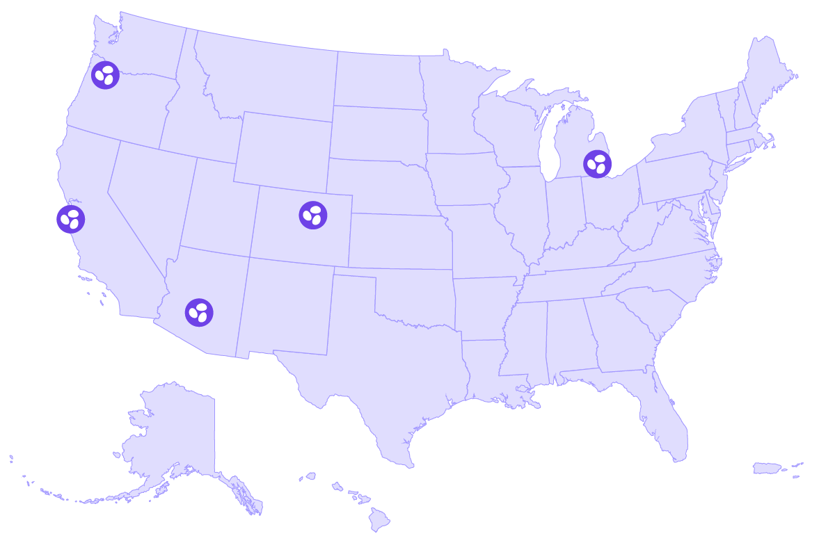 USA Map - SC Labs